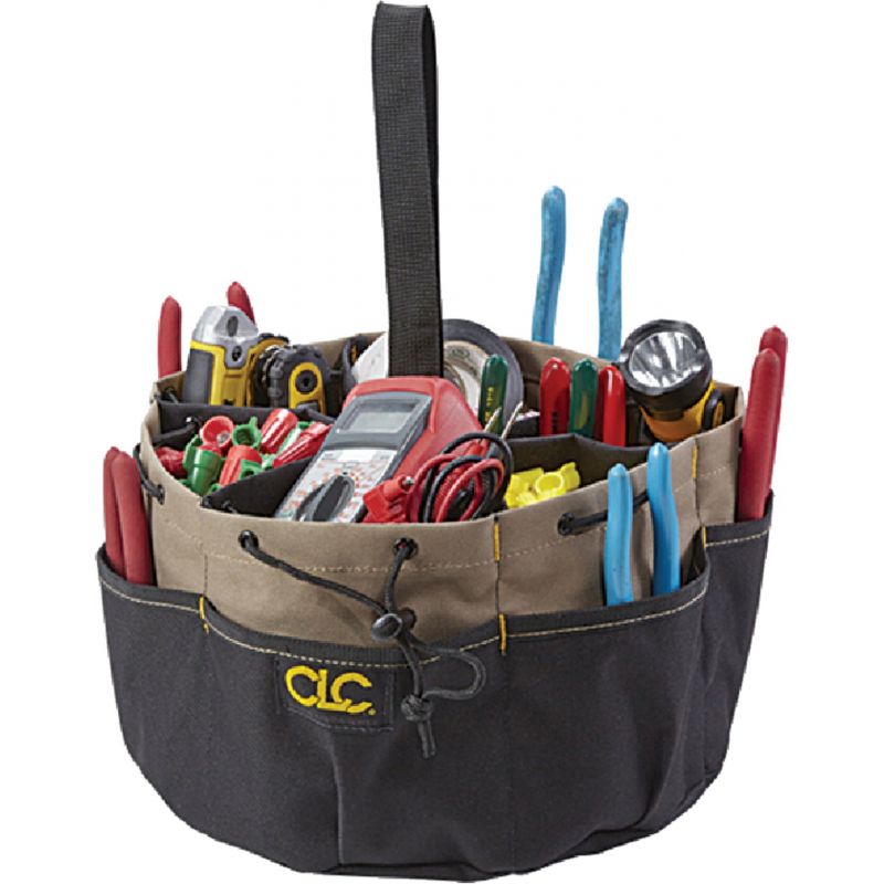 Buy CLC Drawstring Tool Bucket Organizer Black/Tan